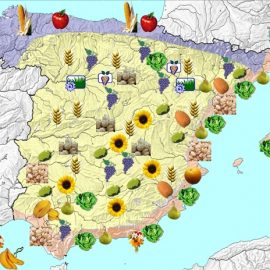 Mapa de la España agrícola