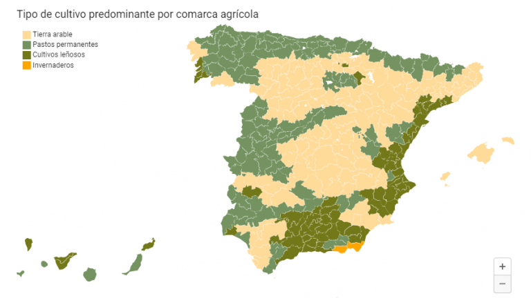 Mapa de la España agrícola - Brioagro